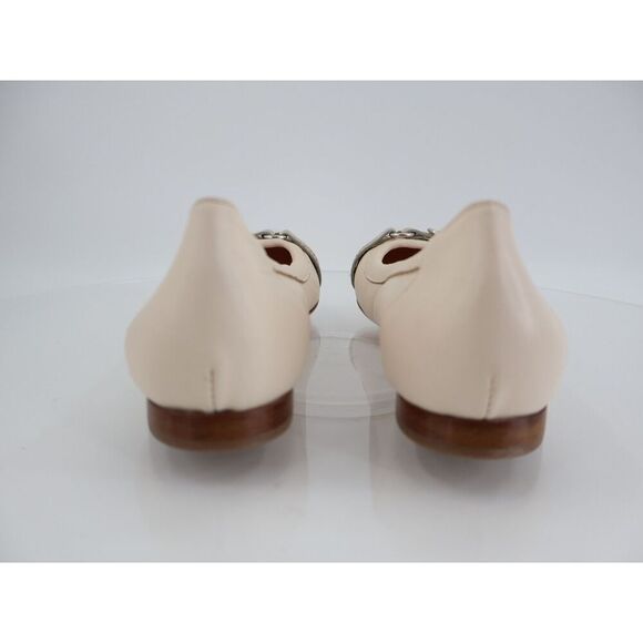 AGL Womens Monika Ballet Flat Size 39.5 9.5 Ivory Leather Cap Toe Dress Shoe - Picture 4 of 13